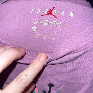 Large Jordan t shirt purple